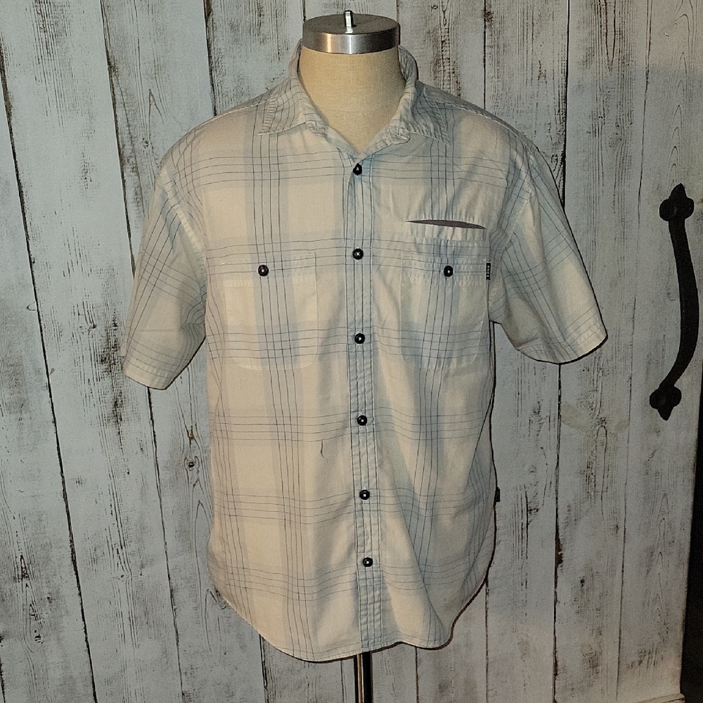 Howler Brothers Gray Plaid Casual Button Down Shirt *See description*